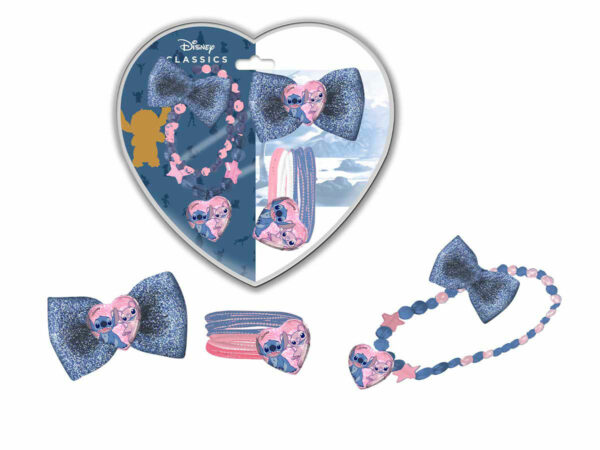 SET ACCESSORI CAPELLI + COLLANA STITCH